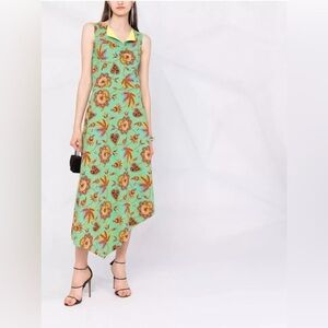 La Petite Robe Chiara Boni Blesnya Midi Dress Italy floral paisley size 2 EUC